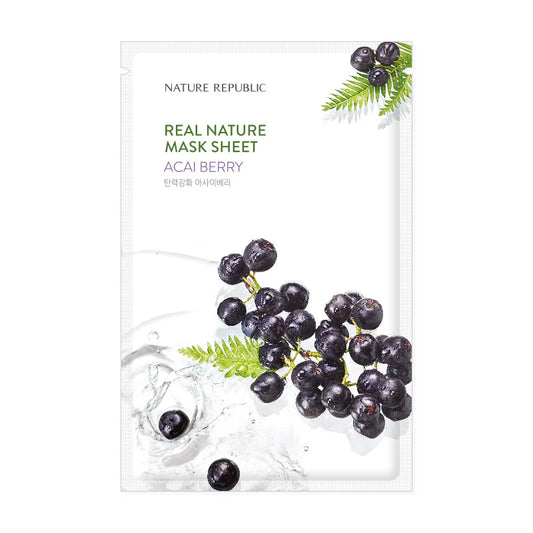 NATURE REPUBLIC – Real Nature Sheet Mask Acai Berry 23ml