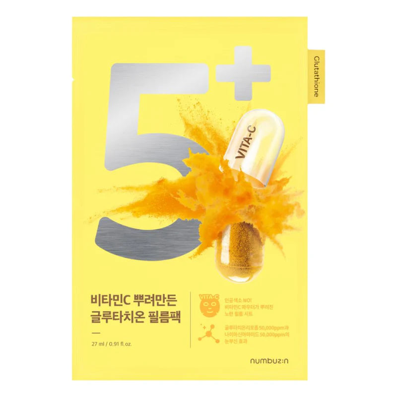 NUMBUZIN – No.5 Glutathione Vitamin Concentrated Mask 27ml