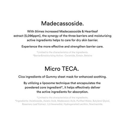 ABIB – Gummy Sheet Mask Madecassoside Sticker (27ml)