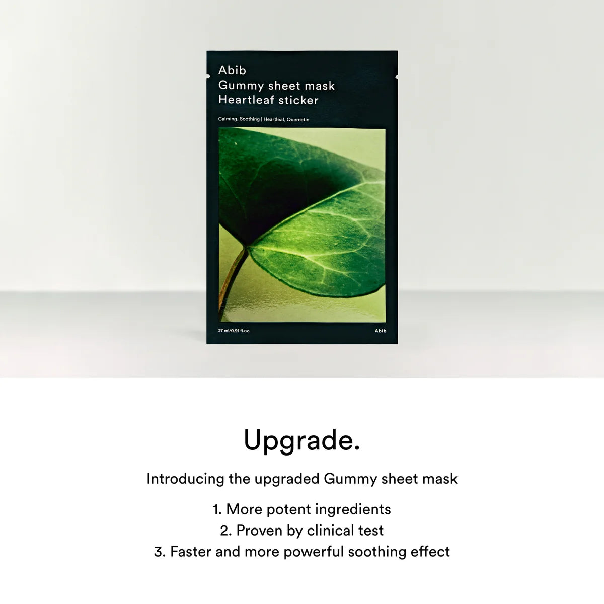 ABIB – Gummy Sheet Mask Heartleaf Sticker (27ml)