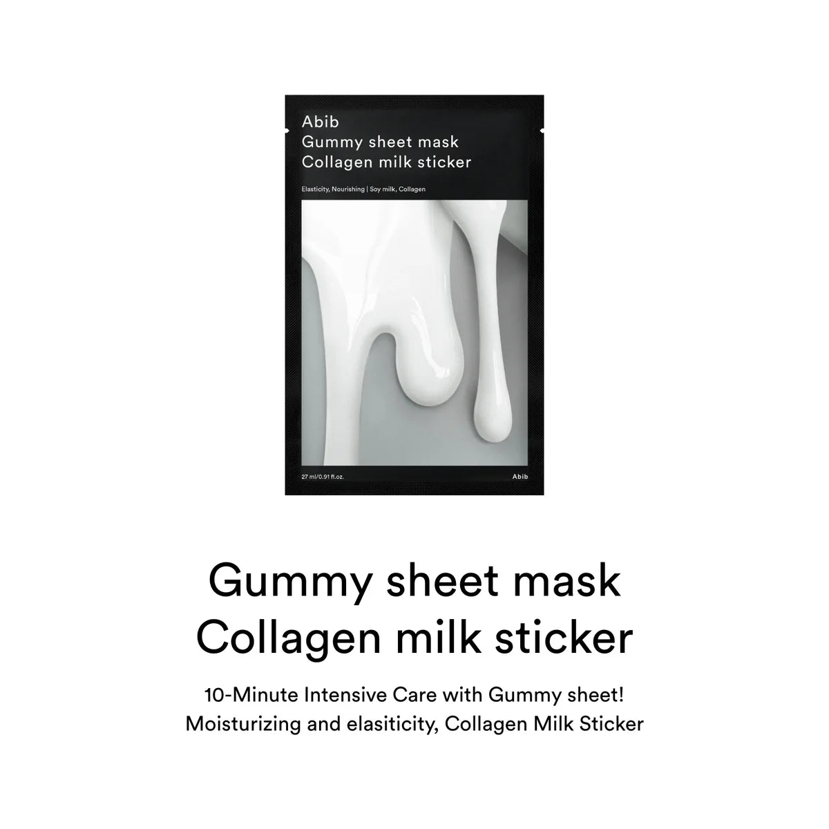 ABIB – Gummy Sheet Mask Collagen Milk Sticker (27ml)
