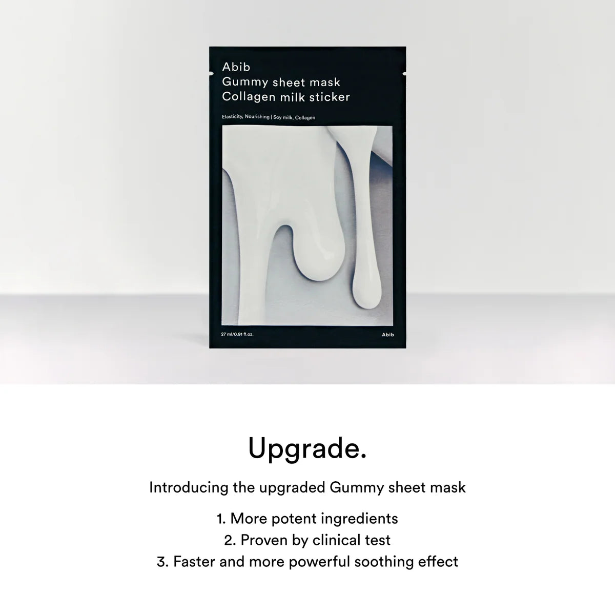 ABIB – Gummy Sheet Mask Collagen Milk Sticker (27ml)