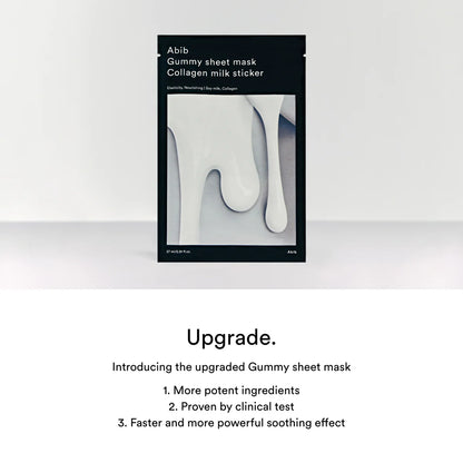 ABIB – Gummy Sheet Mask Collagen Milk Sticker (27ml)