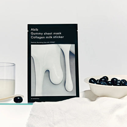 ABIB – Gummy Sheet Mask Collagen Milk Sticker (27ml)