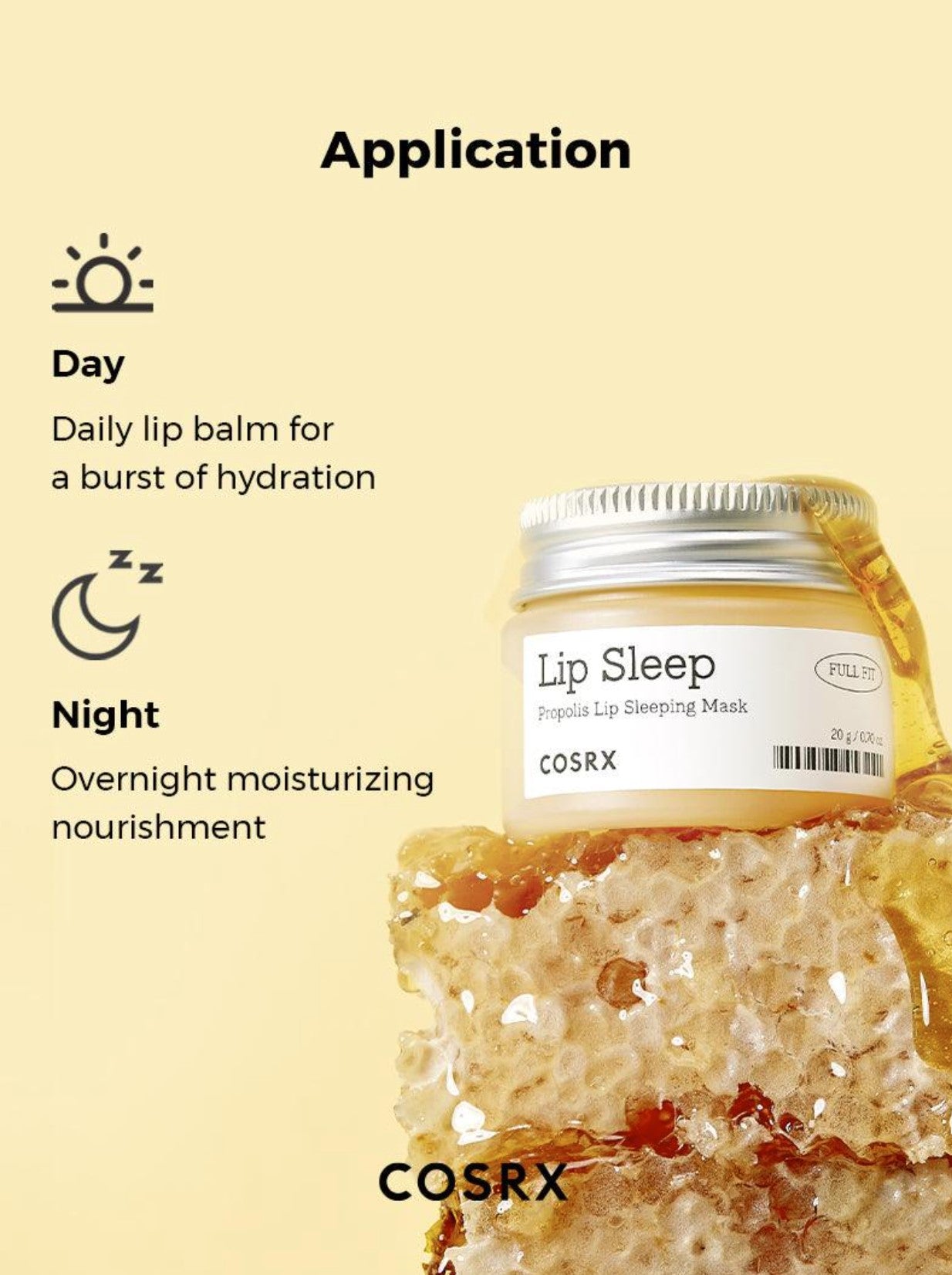 COSRX Lip Sleep - Full Fit Propolis Lip Sleeping Mask 20g