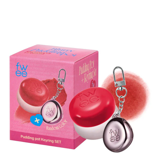 FWEE Lip & Cheek Blurry Pudding Pot RD03 Ambitious + Keyring – 5 g