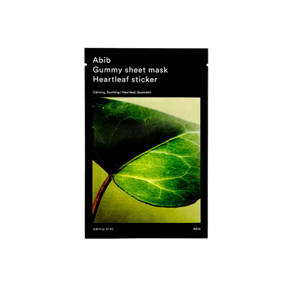 ABIB – Gummy Sheet Mask Heartleaf Sticker (27ml)