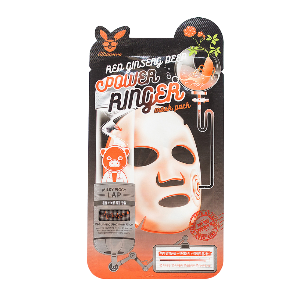 ELIZAVECCA – Red Ginseng Deep Power Ringer Mask (Single)