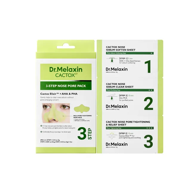 DR MELAXIN - CACTOX 3-STEP NOSE PORE PACK