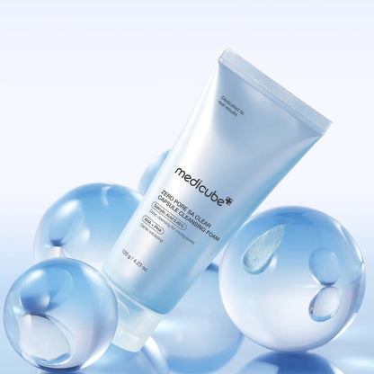 MEDICUBE Zero Pore SA Clear Capsule Cleansing Foam – 120 g