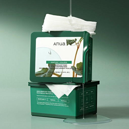 ANUA HEARTLEAF Toner Double Soothing Mask – 30 Sheets (330 ml)