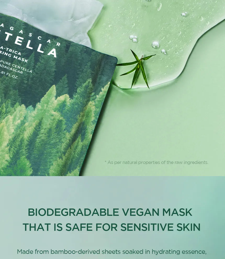 SKIN1004 Madagascar Centella Probio-Cica Glow Mask – 23 ml x 5 Masks