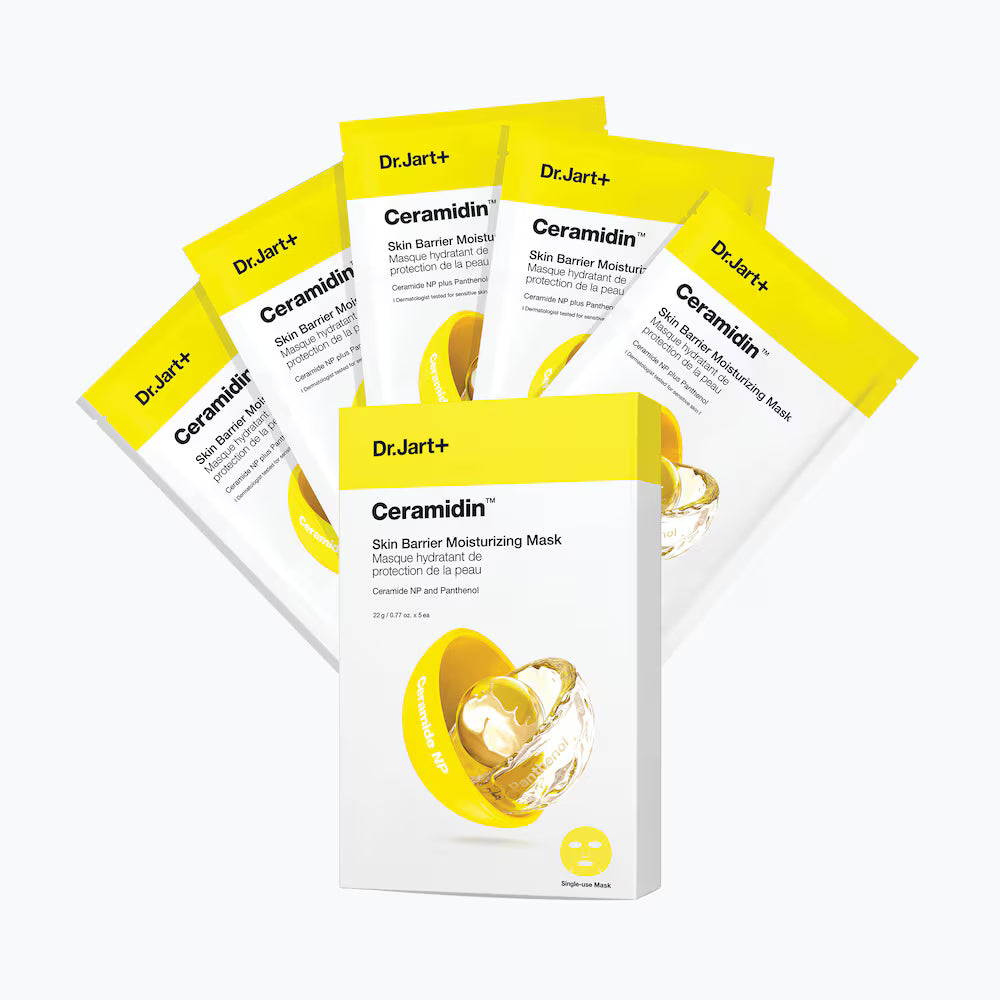 Dr Jart Ceramidin Skin Barrier Moisturizing Mask 22g x 5 Masks / Box