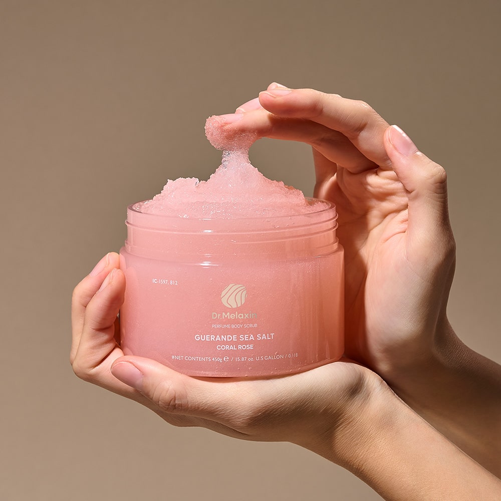 DR MELAXIN - Guerande Sea Salt Perfume Body Scrub Coral Rose 450g