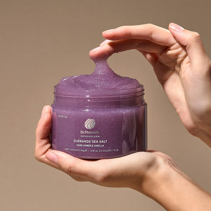 Dr.Melaxin - Guerande Sea Salt Perfume Body Scrub Dark Amber & Vanilla 450g