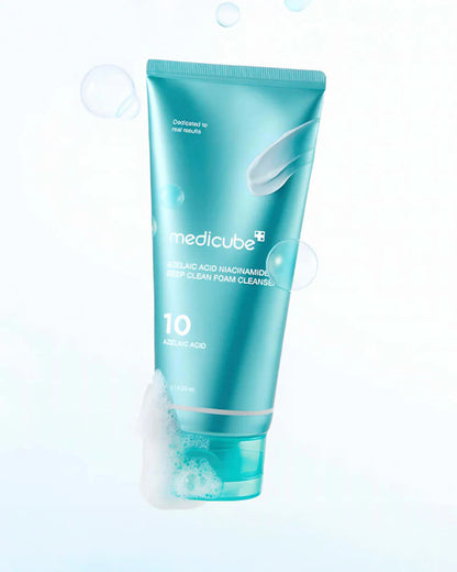 MEDICUBE – Azelaic Acid Niacinamide Deep Clean Foam Cleanser 125ml