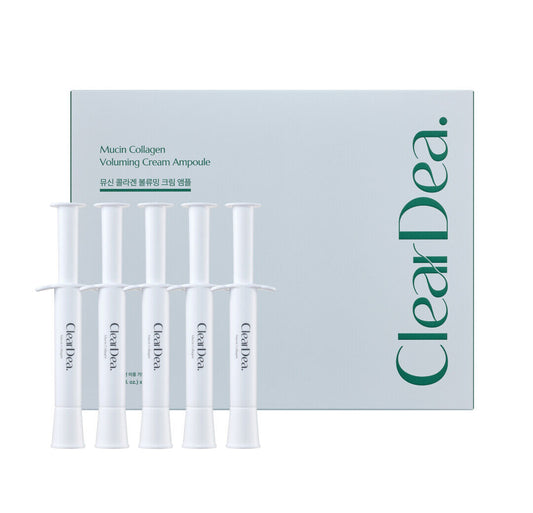 ClearDea Mucin Collagen Cream Ampoule for Face – 4 ml x 5 ea