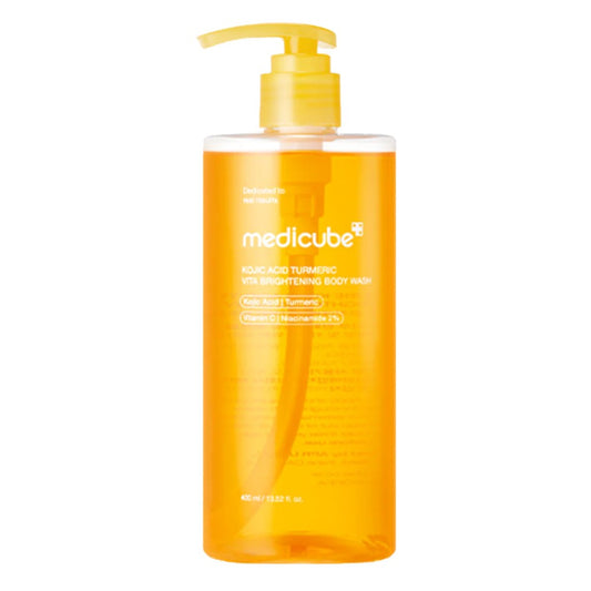 MEDICUBE - KOJIC ACID TURMERIC VITA BRIGHTENING BODY WASH 400ml