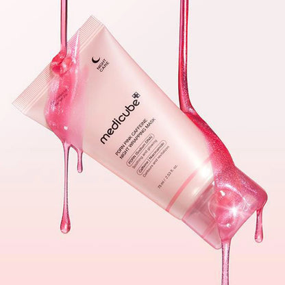 MEDICUBE PDRN Pink Caffeine Night Wrapping Mask – 80 ml