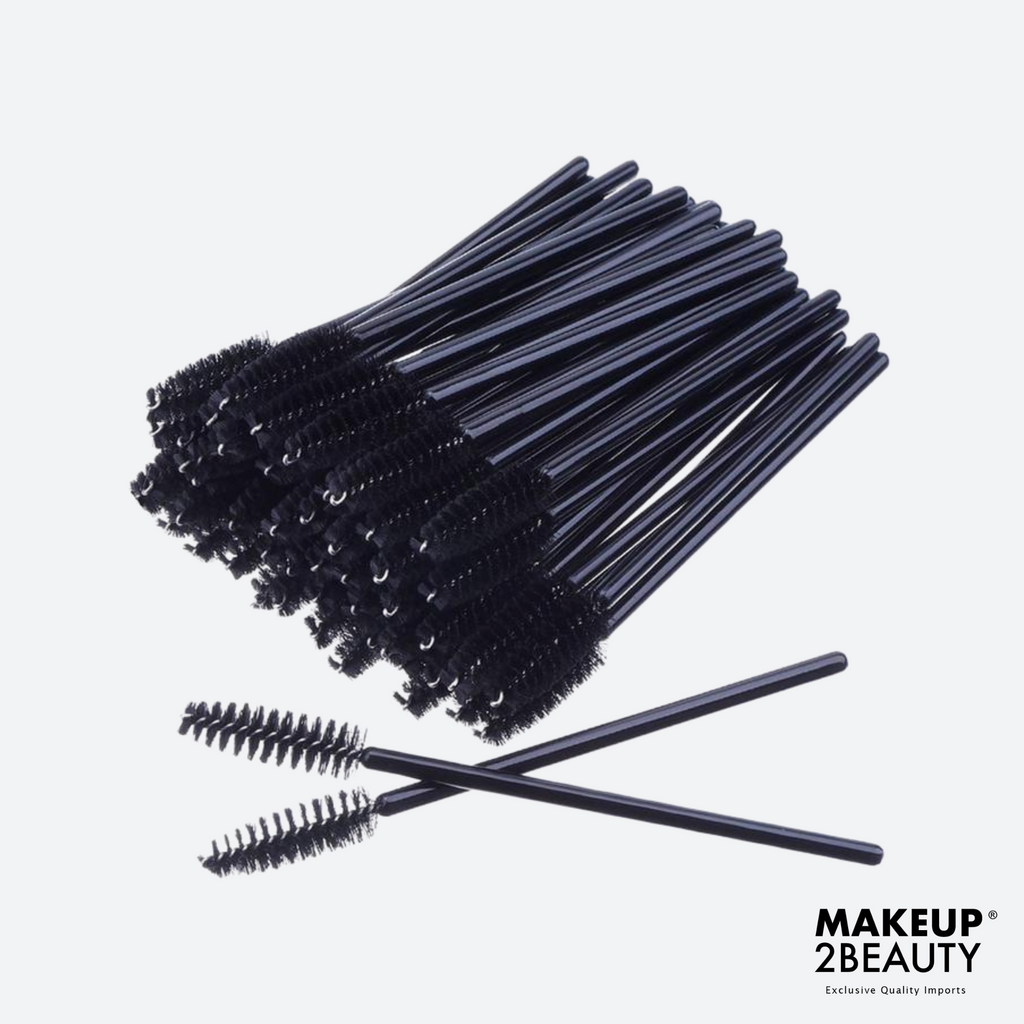 Disposable Lash Brush - Black - 50 pack
